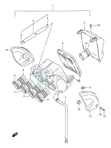 GSF1200 (E2) Bandit drawing AIR CLEANER