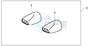 GL18009 NZ / AB NAV - (NZ / AB NAV) drawing OVAL TAIL EXHAUST FINISHER