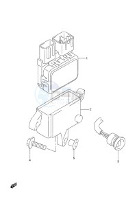 DF 20A drawing PTT Switch Remote Control w/Power Tilt