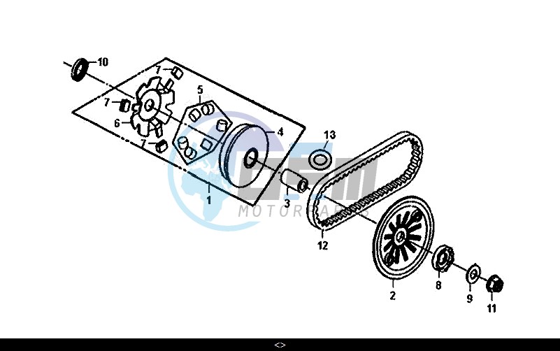 MOVABLE DRIVE FACE ASSY