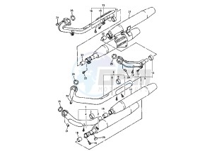 XVZ ROYAL STAR 1300 drawing EXHAUST