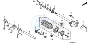 CBR600RR9 Korea - (KO / MK) drawing GEARSHIFT DRUM