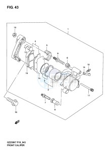 GZ250 (P19) drawing FRONT CALIPER