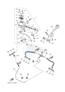 YFM700FWAD YFM70GPAH GRIZZLY 700 EPS (B1A2) drawing REAR MASTER CYLINDER