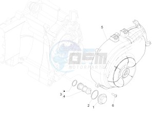 Liberty 50 iGet 4T 3V 25kmh 25km/h (EMEA) drawing Flywheel magneto cover - Oil filter