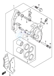 RM-Z450 drawing FRONT CALIPER