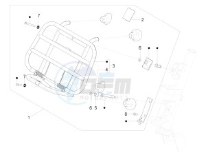 PRIMAVERA 50 25 KMH 4T 2V E 4V NOABS E2 25kmh (EMEA) drawing Front luggage rack