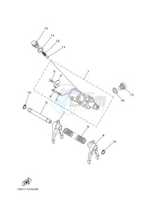 YXM700E YXM70VPHG VIKING EPS HUNTER (B427) drawing SHIFT CAM & FORK