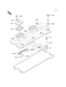 ZX 1200 A [NINJA ZX-12R] (A2) [NINJA ZX-12R] drawing CYLINDER HEAD COVER