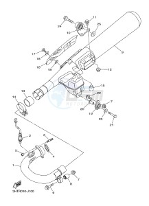 SR400 (2RDB) drawing EXHAUST