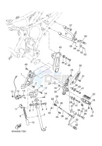 MTM690 XSR700 (B34A B34A B34A B34A B34A) drawing STAND & FOOTREST