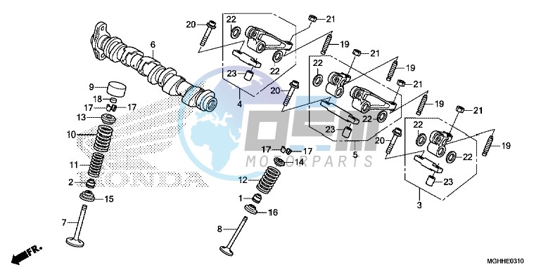 CAMSHAFT/ VALVE (REAR)