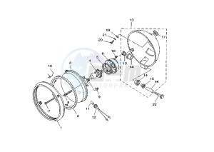 XV DX VIRAGO 535 drawing HEADLIGHT