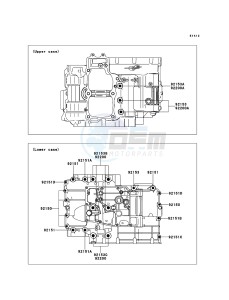 ER-6N ER650CBF GB XX (EU ME A(FRICA) drawing Crankcase Bolt Pattern