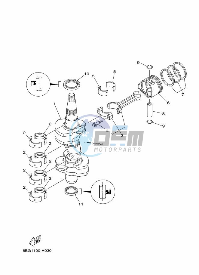 CRANKSHAFT--PISTON