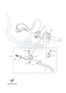 YFM700FWBD YFM7NKPAK (B5KE) drawing HANDLE SWITCH & LEVER