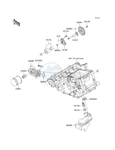 ZX 1000 M [NINJA ZX-10R] (C1) [NINJA ZX-10R] drawing OIL PUMP_OIL FILTER