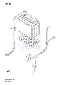 SV650 (E2) drawing BATTERY (FOR SV650A SV650UA SV650SA SV650SUA ASU)