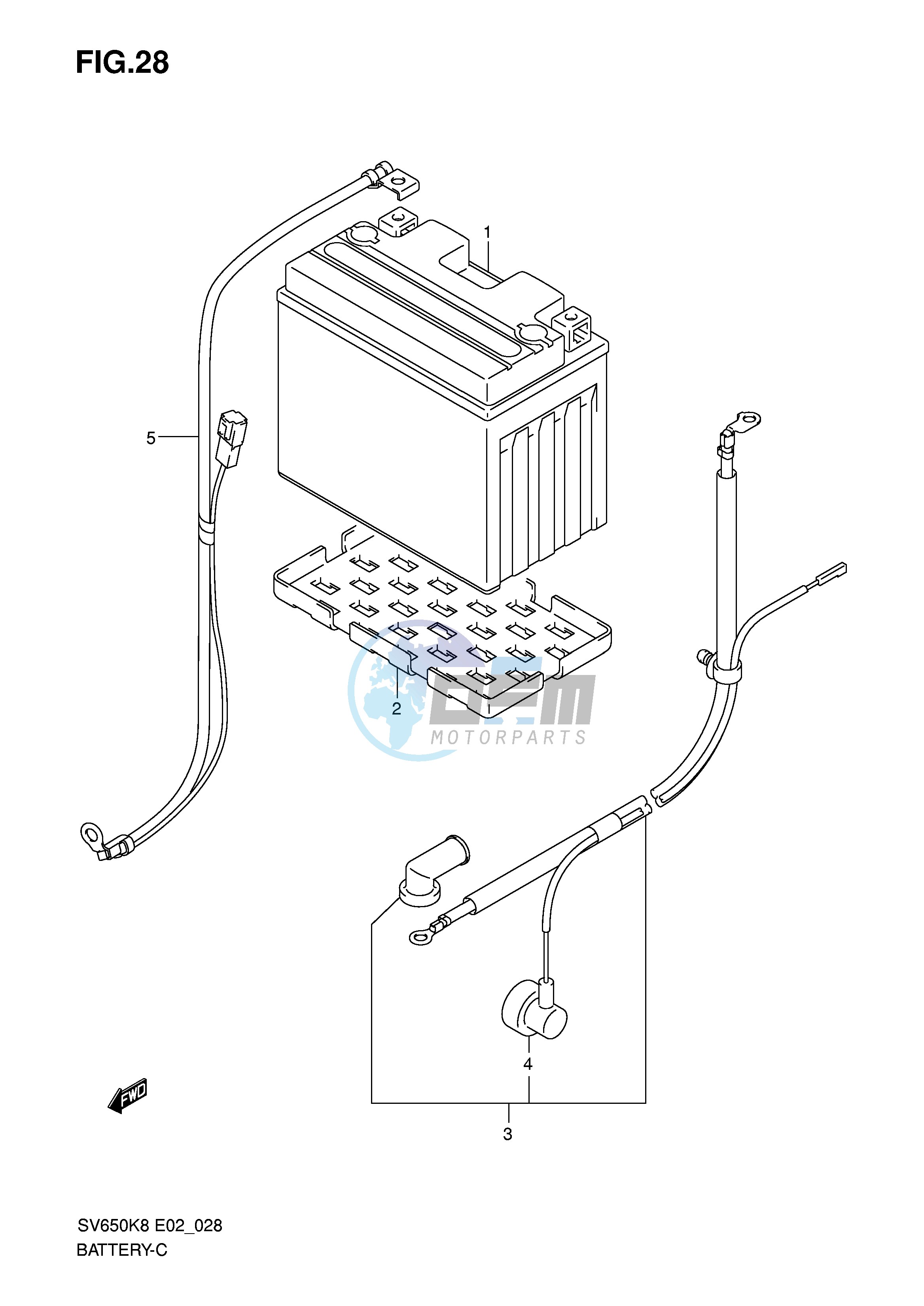 BATTERY (FOR SV650A SV650UA SV650SA SV650SUA ASU)