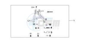 CBF600N9 Europe Direct - (ED) drawing MAIN STAND