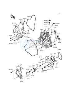 ER-6F EX650EEF XX (EU ME A(FRICA) drawing Engine Cover(s)