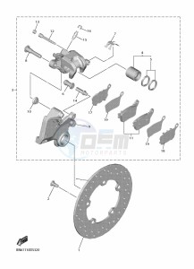 YZF600W YZF-R6 (BN6U) drawing REAR BRAKE CALIPER