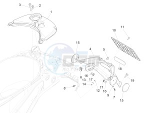 PRIMAVERA 50 4T-3VS E4 (EMEA) drawing Rear cover - Splash guard