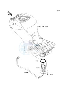 KRF 750 F [TERYX 750 4X4 NRA OUTDOORS] (F8F) C8F drawing FUEL PUMP