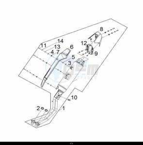 MAXSYM TL 500 (TL47W1-EU) (L9) drawing EXH. MUFFLER ASSY. GY-7450U