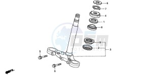 CBF1000A drawing STEERING STEM