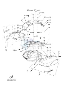 MTM690 XSR700 (B34A B34A B34A B34A B34A) drawing FUEL TANK 2