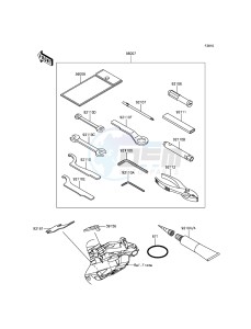 NINJA_250SL_ABS BX250BFS XX (EU ME A(FRICA) drawing Owner's Tools