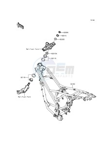 KLX125 KLX125CGF XX (EU ME A(FRICA) drawing Frame