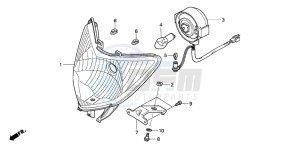 SCV100 LEAD drawing HEADLIGHT