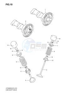 LT-R450 (E19) drawing CAMSHAFT VALVE