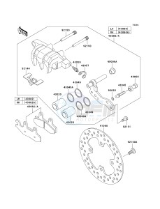 KVF 650 H [BRUTE FORCE 650 4X4I] (H7F-H8F) H7F drawing FRONT BRAKE