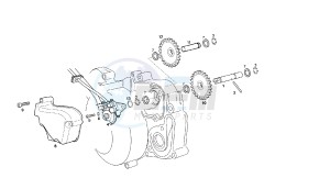 SENDA R DRD X-TREME - 50 CC 2T EURO2 drawing OIL PUMP