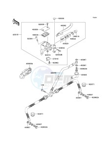 KVF 650 B [PRAIRIE 650 4X4 ADVANTAGE CLASSIC] (B2) [PRAIRIE 650 4X4 ADVANTAGE CLASSIC] drawing FRONT MASTER CYLINDER