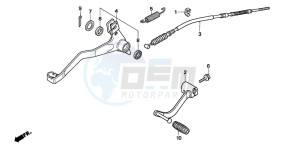 TRX90 SPORTRAX90 drawing PEDAL