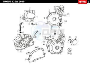 MARATHON-125-AC-SM-WHITE drawing CLUTCH COVER