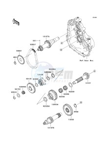 KAF 400 B [MULE 600] (B6F-B9F) B7F drawing TRANSMISSION