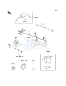 KE 100 B [KE100] (B16-B20) [KE100] drawing CHASSIS ELECTRICAL EQUIPMENT