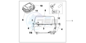 XL700VA9 Europe Direct - (ED / ABS SPC) drawing TOP BOX 45L