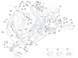 946 125 4T 3V ABS (EMEA, APAC) drawing Brakes pipes - Calipers (ABS)