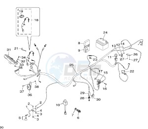 XT R BRA 125 drawing WIRING HARNESS