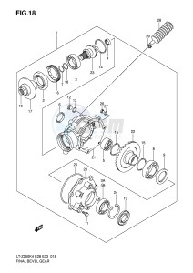 LT-Z250 (E28-E33) drawing FINAL BEVEL GEAR