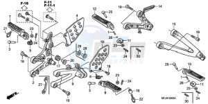 CBR600RA9 France - (F / ABS CMF MME) drawing STEP