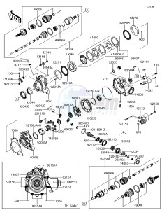 BRUTE FORCE 750 4x4i EPS KVF750GGF EU drawing Drive Shaft-Front