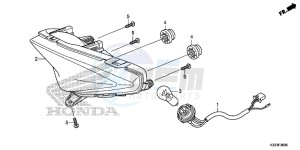 CBR300RF CBR300R Europe Direct - (ED) drawing TAILLIGHT