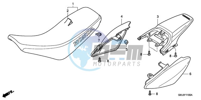 SEAT/REAR FENDER